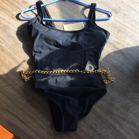 Michael Kors Other - Micheal Kors swimsuit bathing suit gold chain